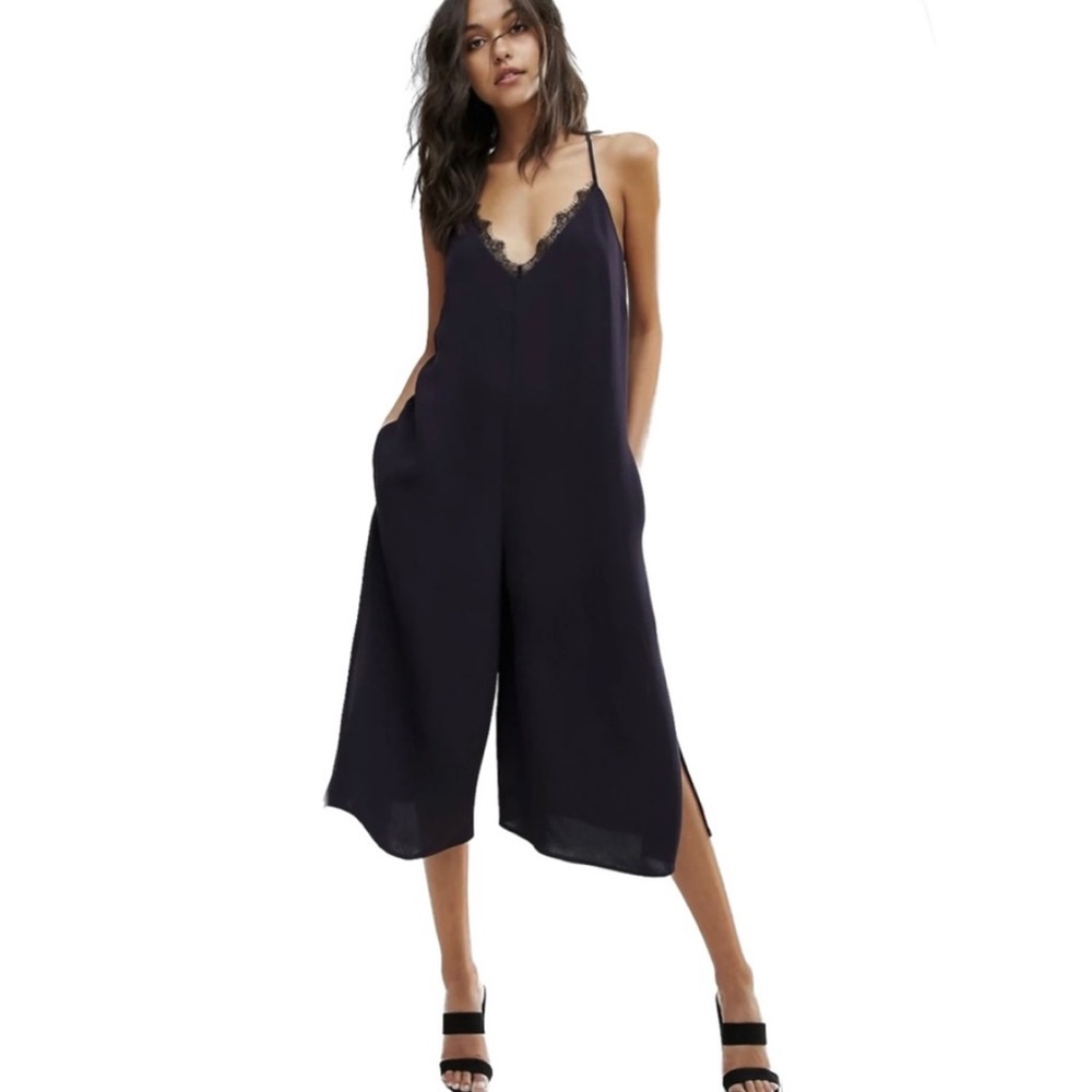 ❤️ New French Collection FCUK Esther Culotte Jumpsuit Pantsuit NWOT